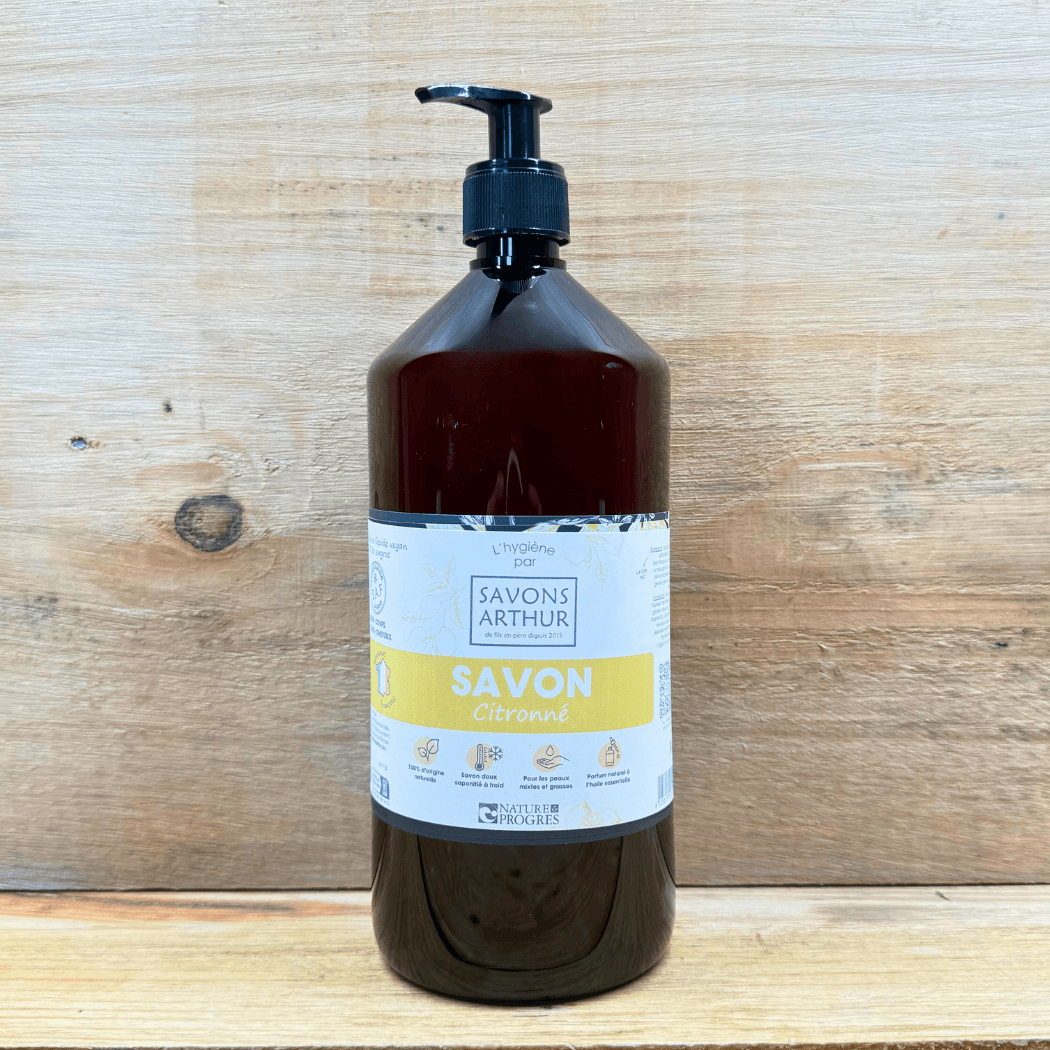 Savon liquide et douche tous types de peaux. Best seller des Savons Arthur
