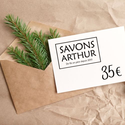 Carte-cadeau 35€ Savons Arthur 