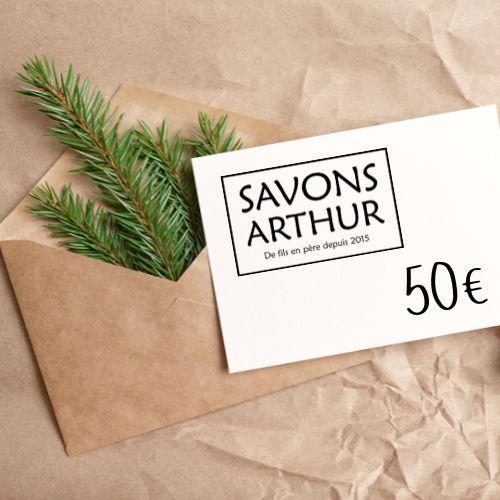 Carte-cadeau 50€ Savons Arthur 