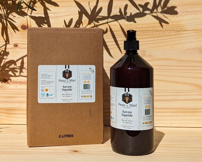 Fabrication de savon liquide à façon pour Peau de Miel